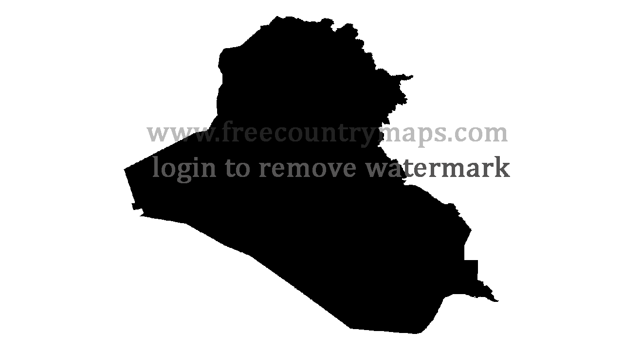 Gif Blank Map of Iraq