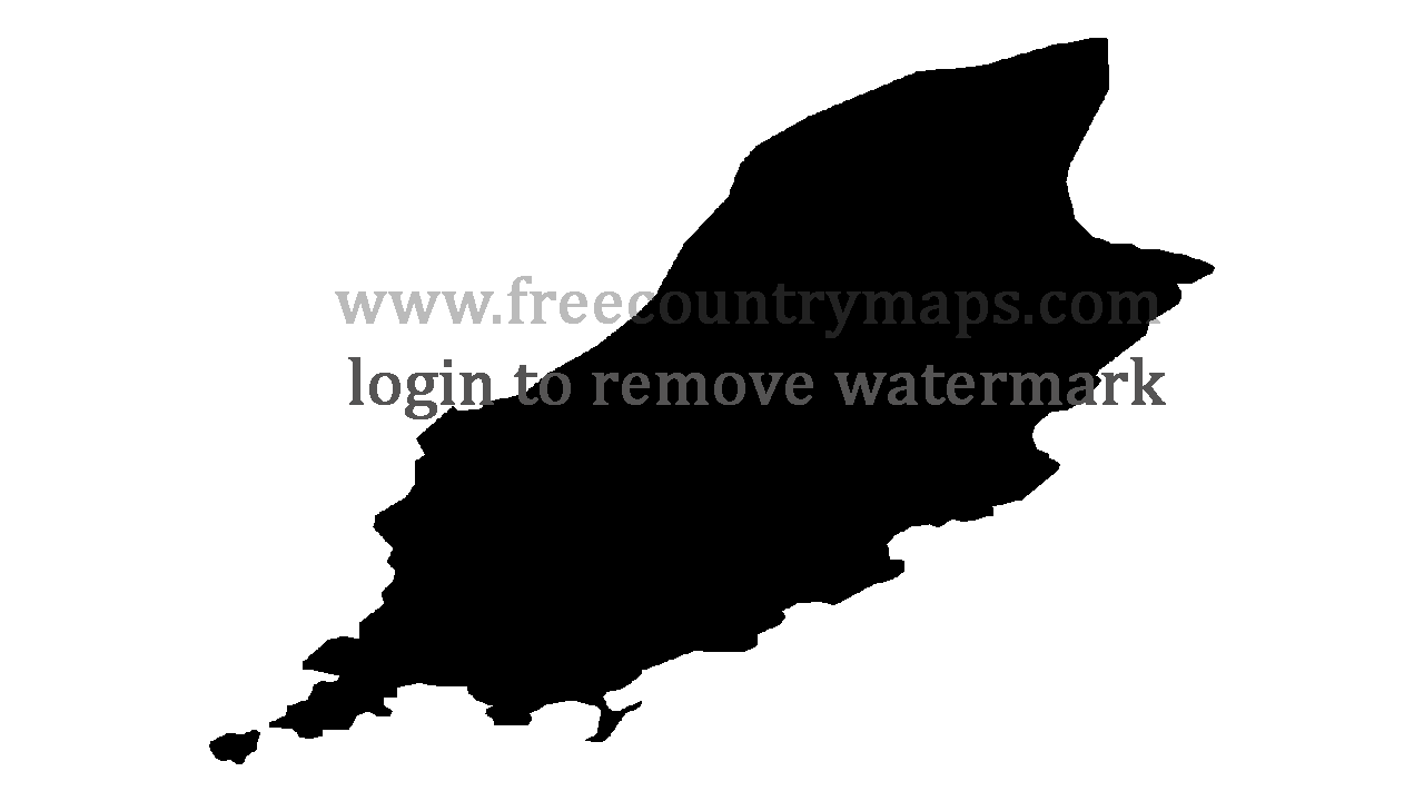Gif Blank Map of Isle of Man