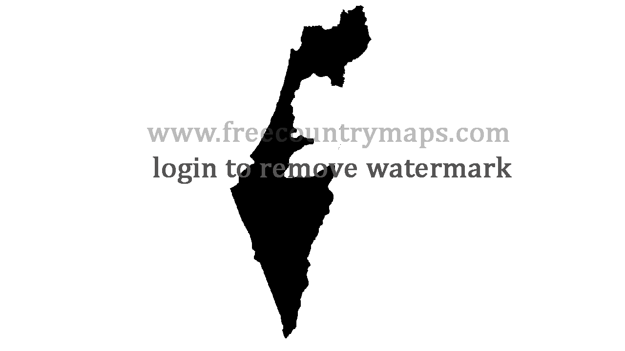 Gif Blank Map of Israel