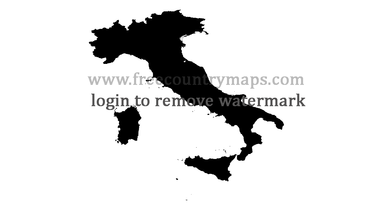 Gif Blank Map of Italy