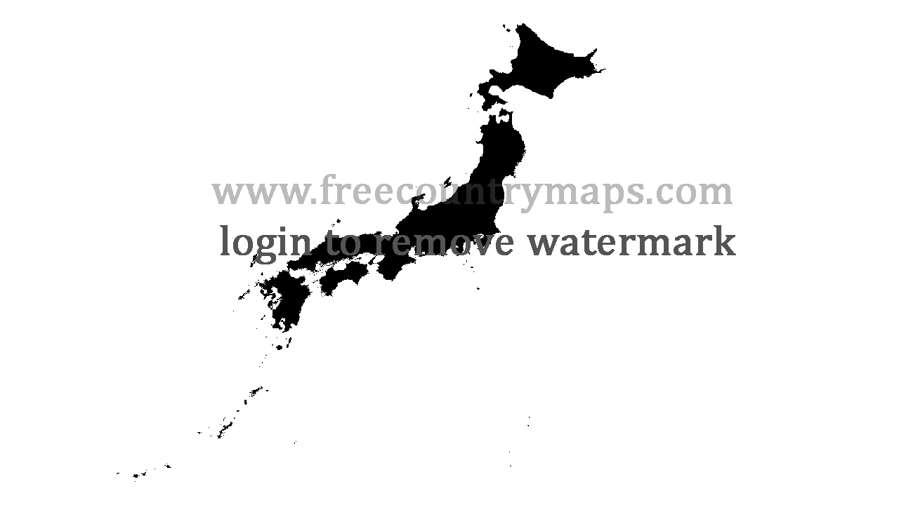 Gif Blank Map of Japan
