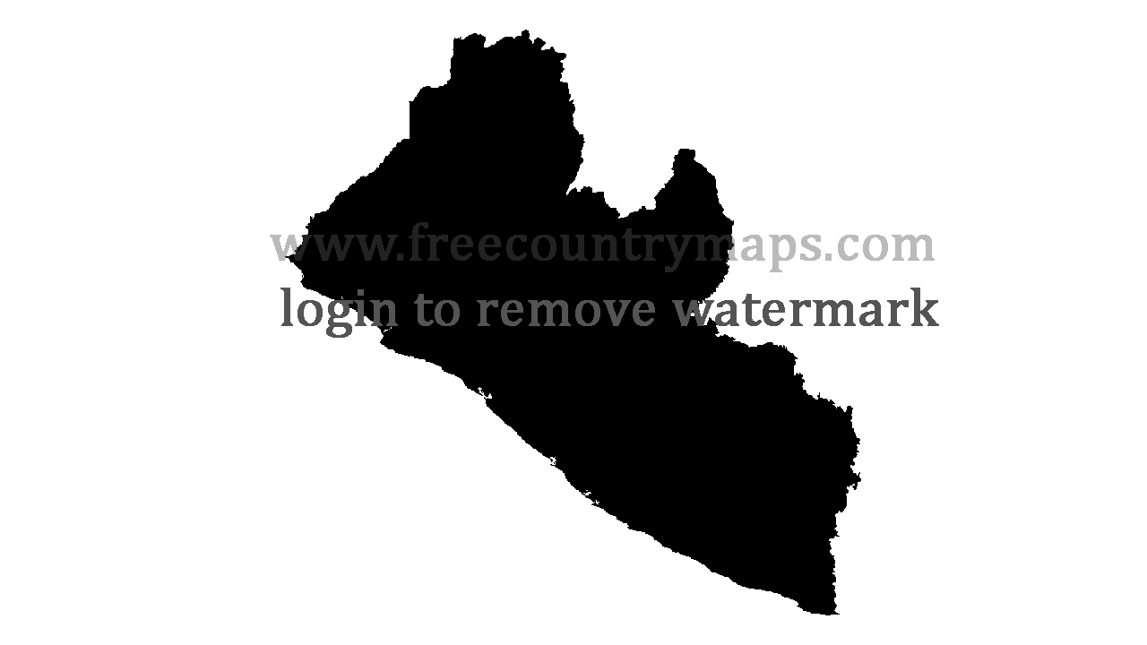 Gif Blank Map of Liberia