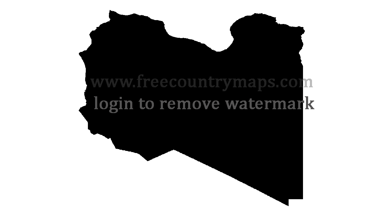 Gif Blank Map of Libya