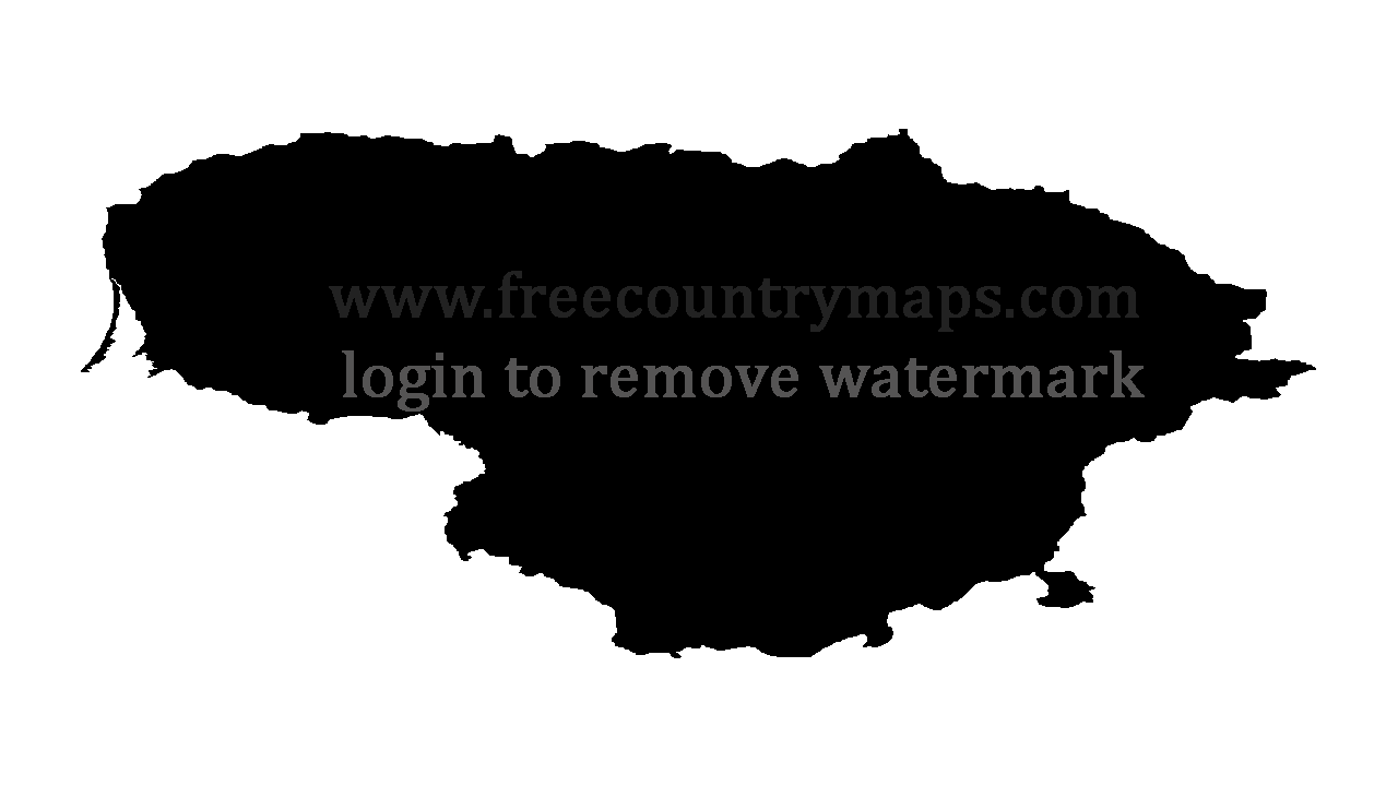 Gif Blank Map of Lithuania