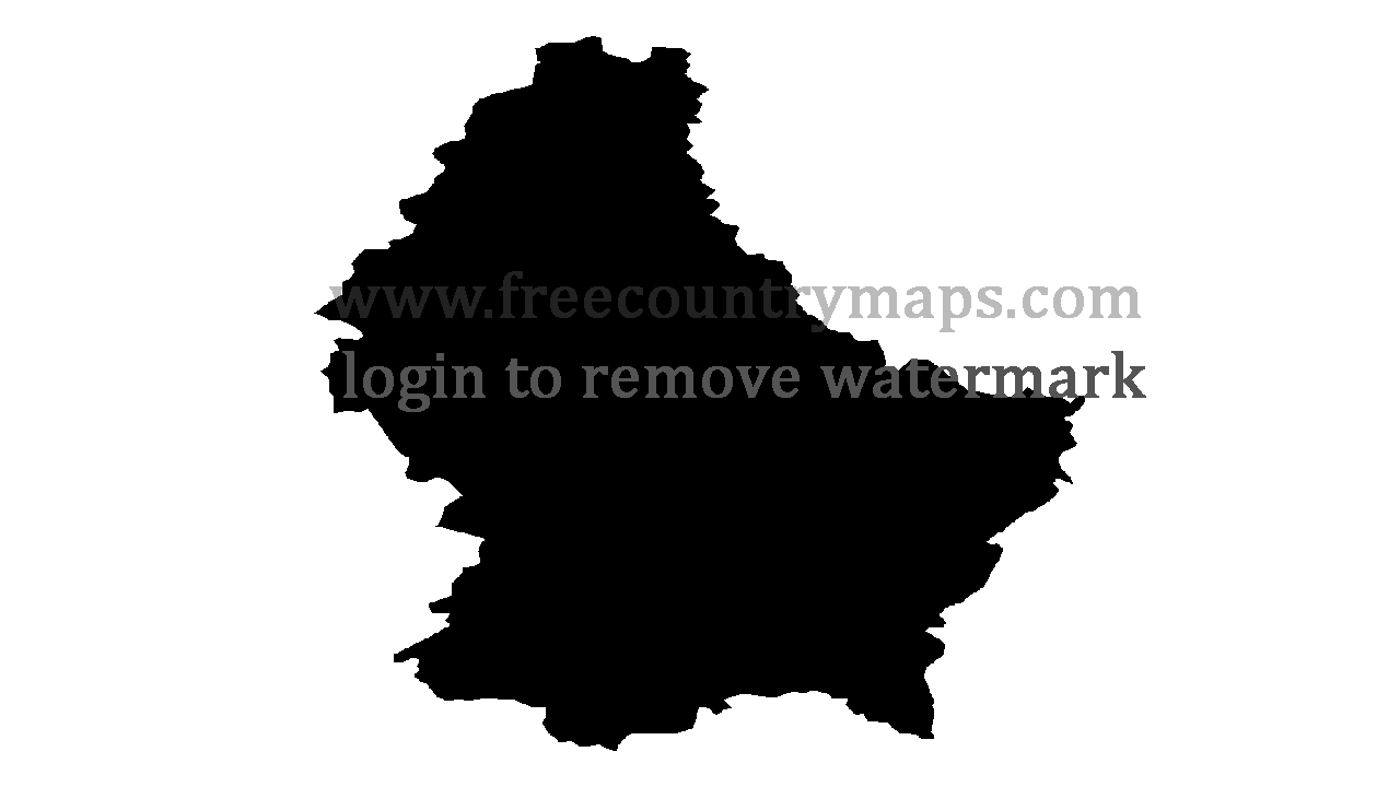 Gif Blank Map of Luxembourg