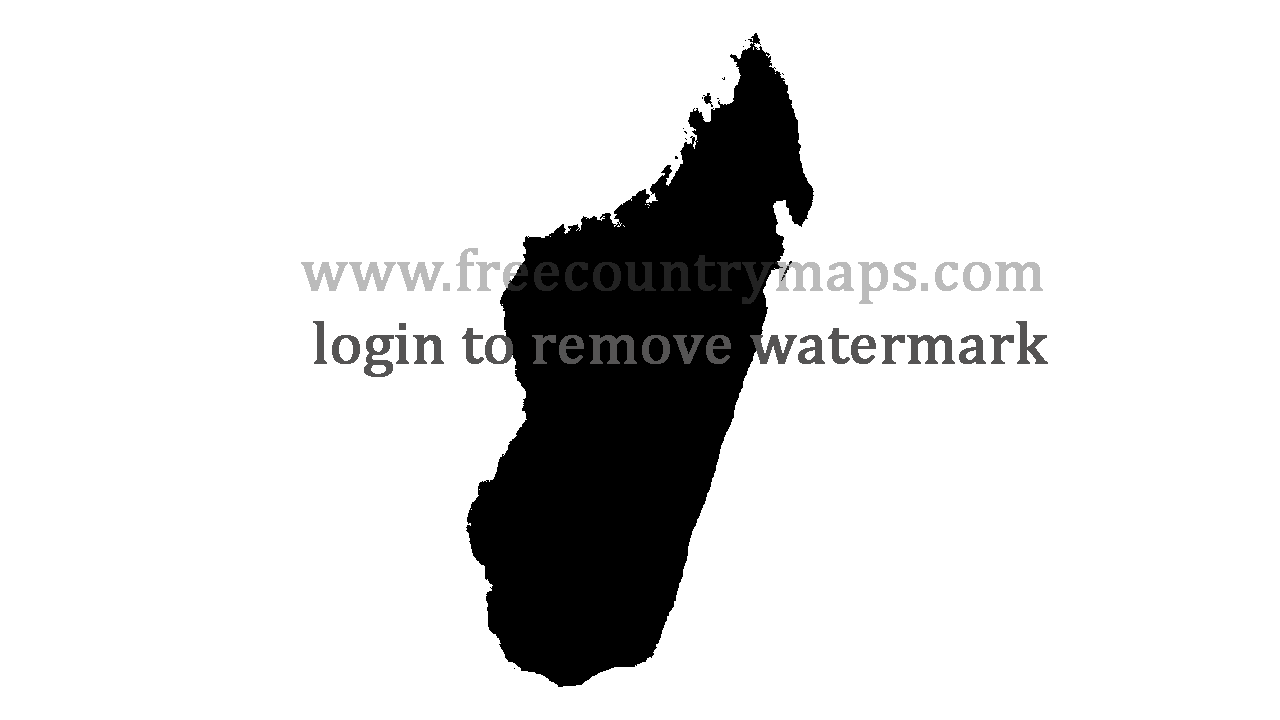 Gif Blank Map of Madagascar