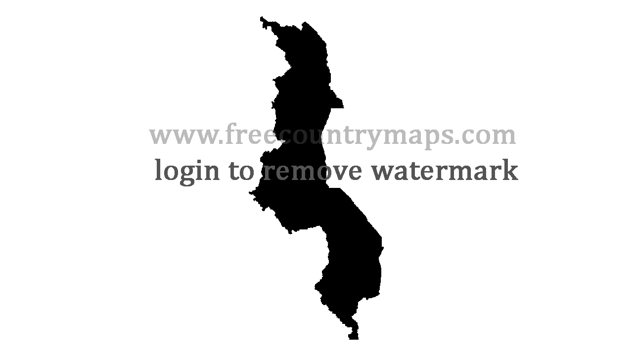 Gif Blank Map of Malawi