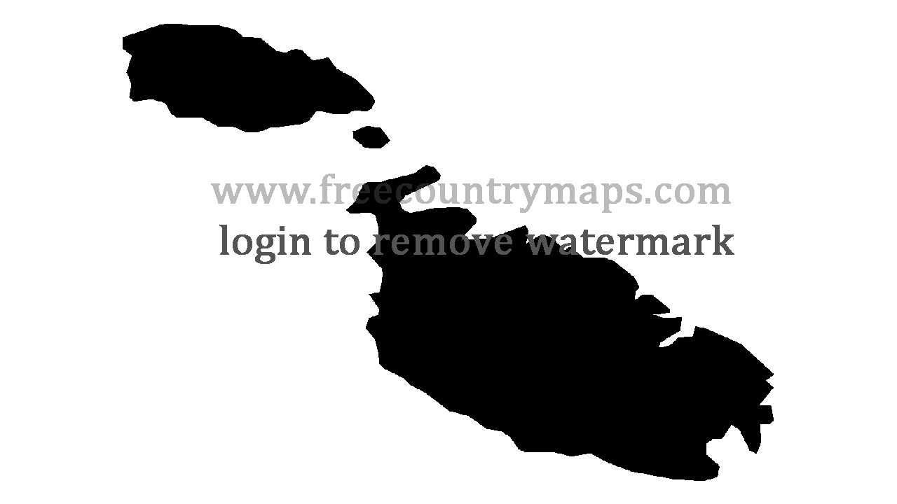 Gif Blank Map of Malta