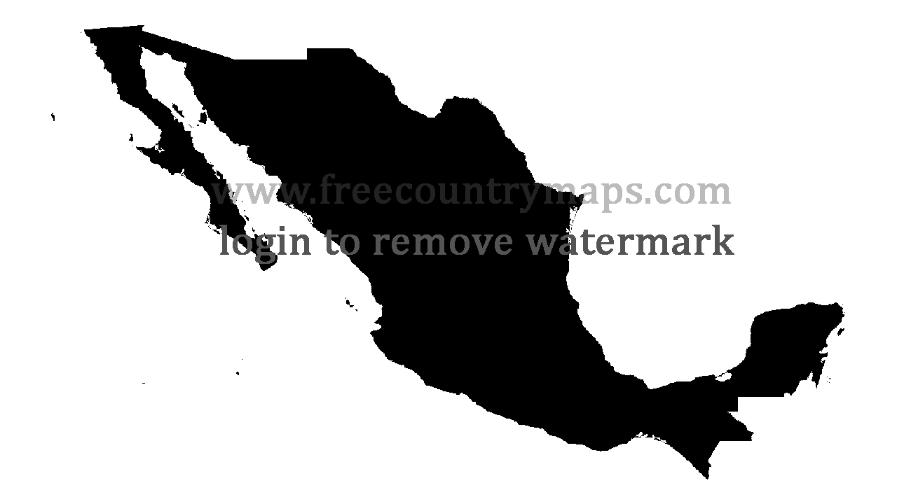 Gif Blank Map of Mexico