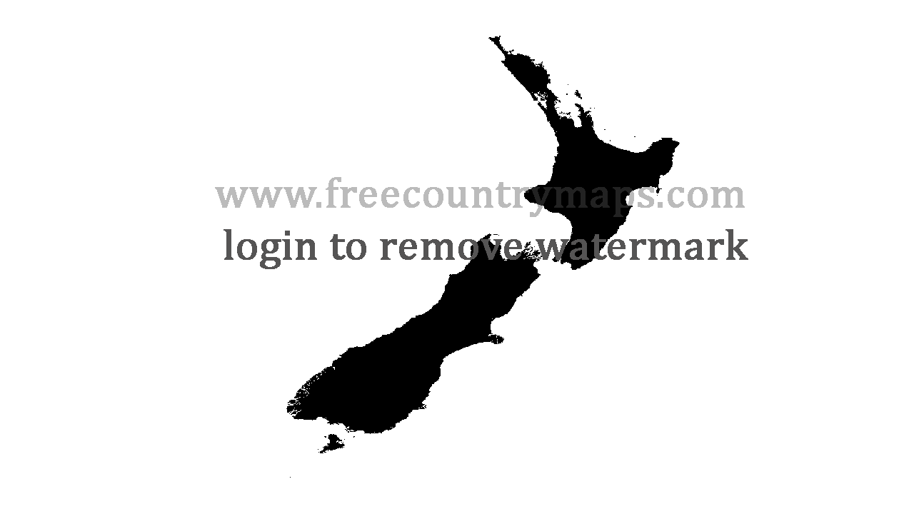 Gif Blank Map of New Zealand