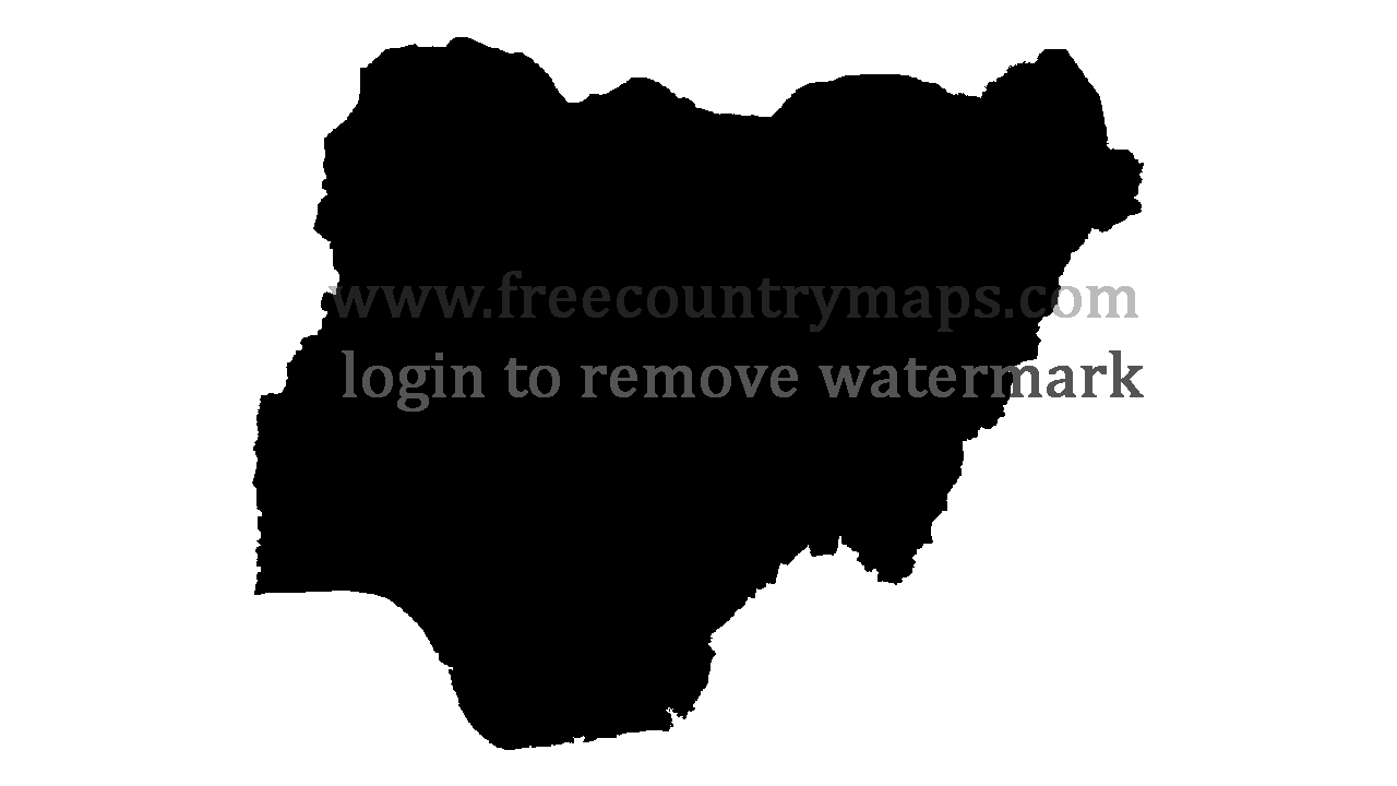 Gif Blank Map of Nigeria
