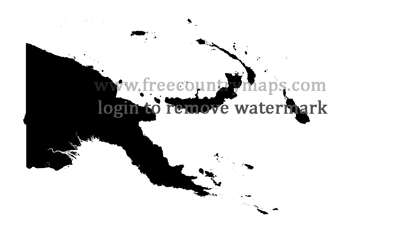 Gif Blank Map of Papua New Guinea