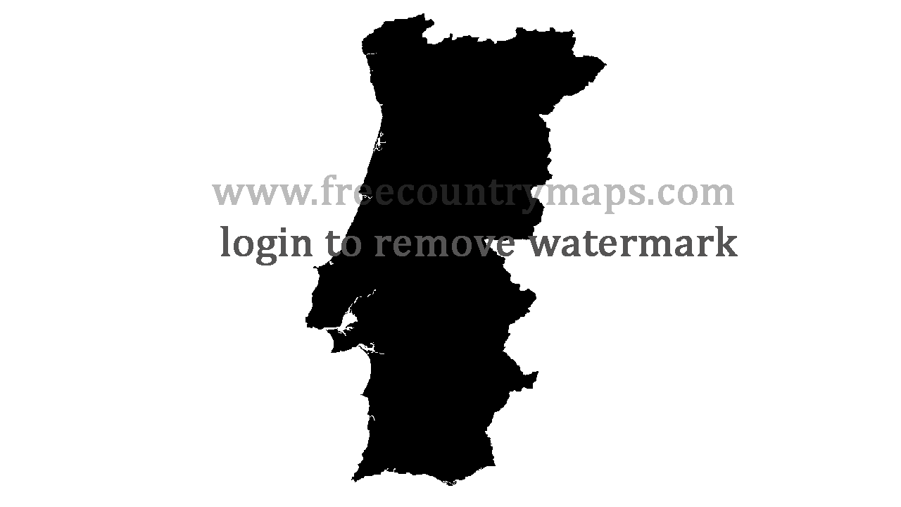 Gif Blank Map of Portugal