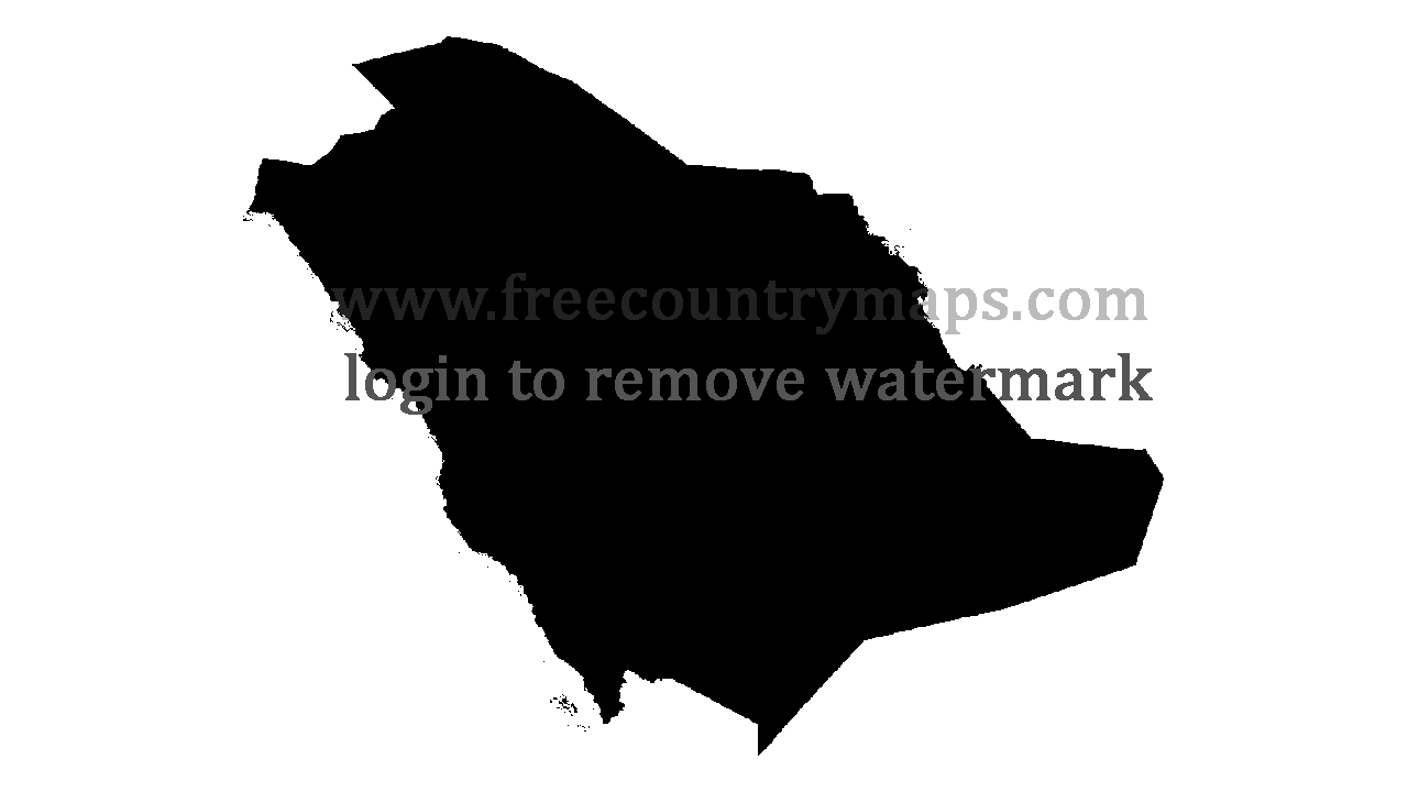 Gif Blank Map of Saudi Arabia
