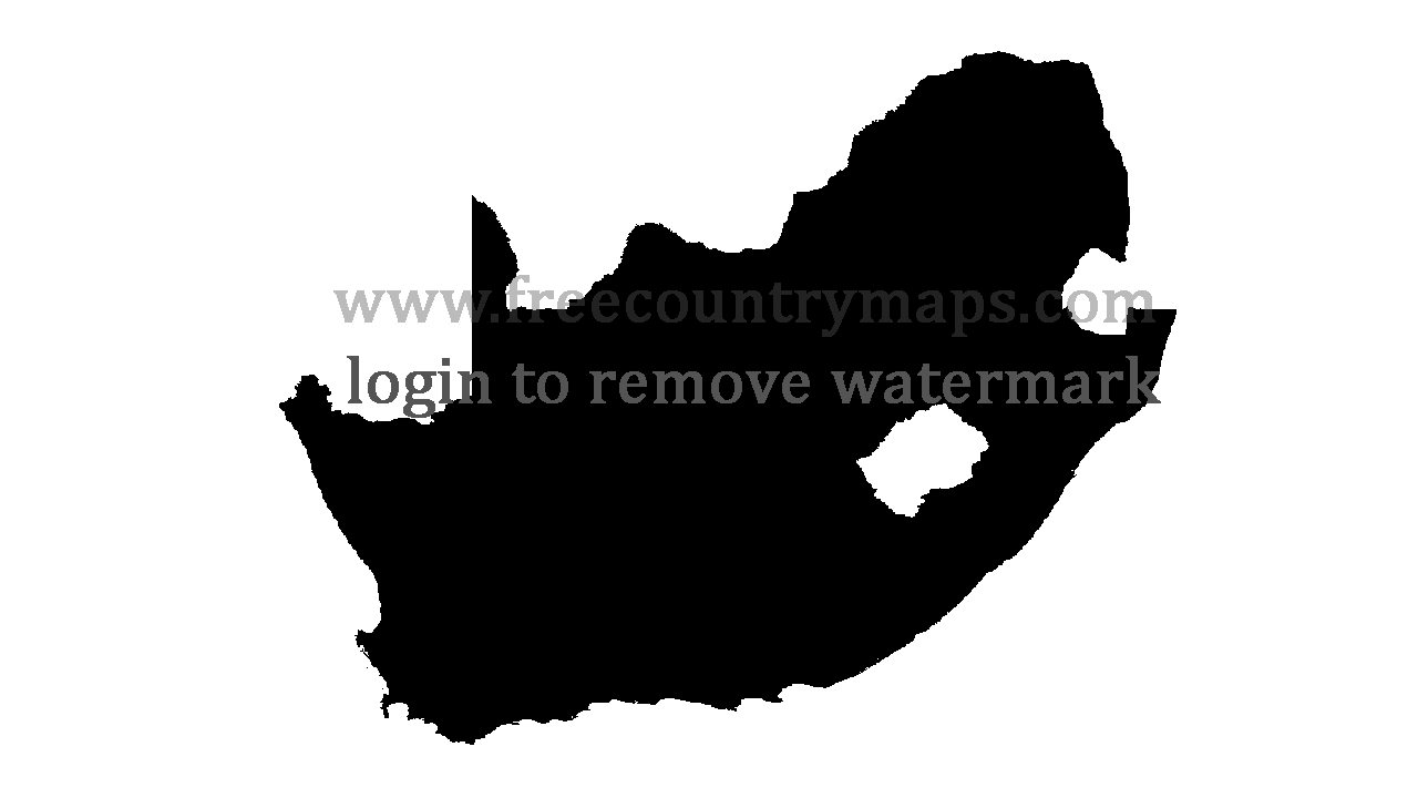 Gif Blank Map of South Africa