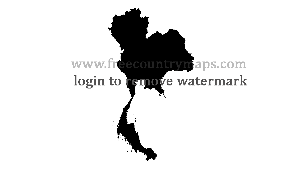 Gif Blank Map of Thailand