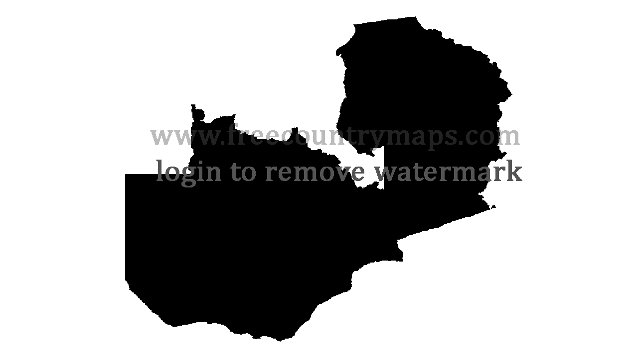 Gif Blank Map of Zambia