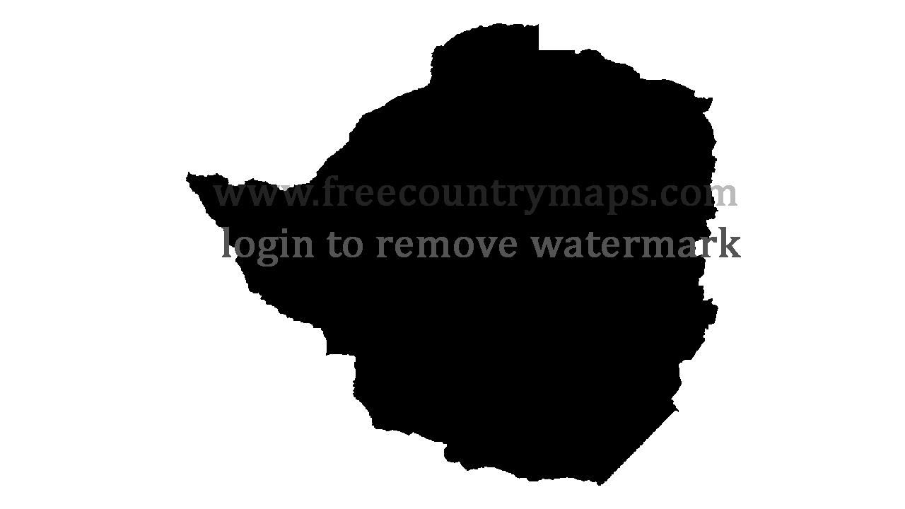 Gif Blank Map of Zimbabwe