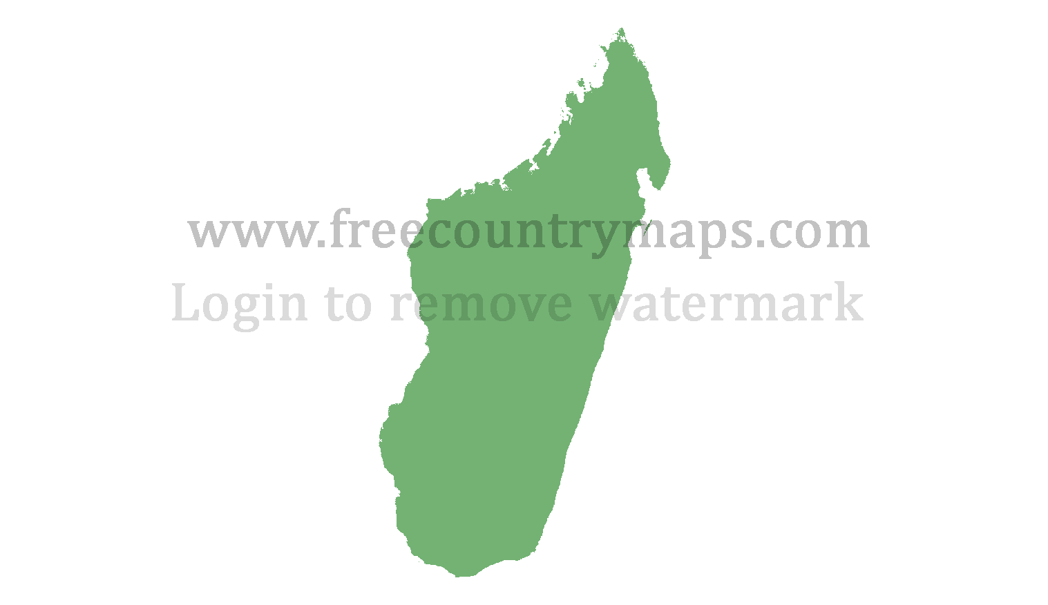 Blank Map of Madagascar