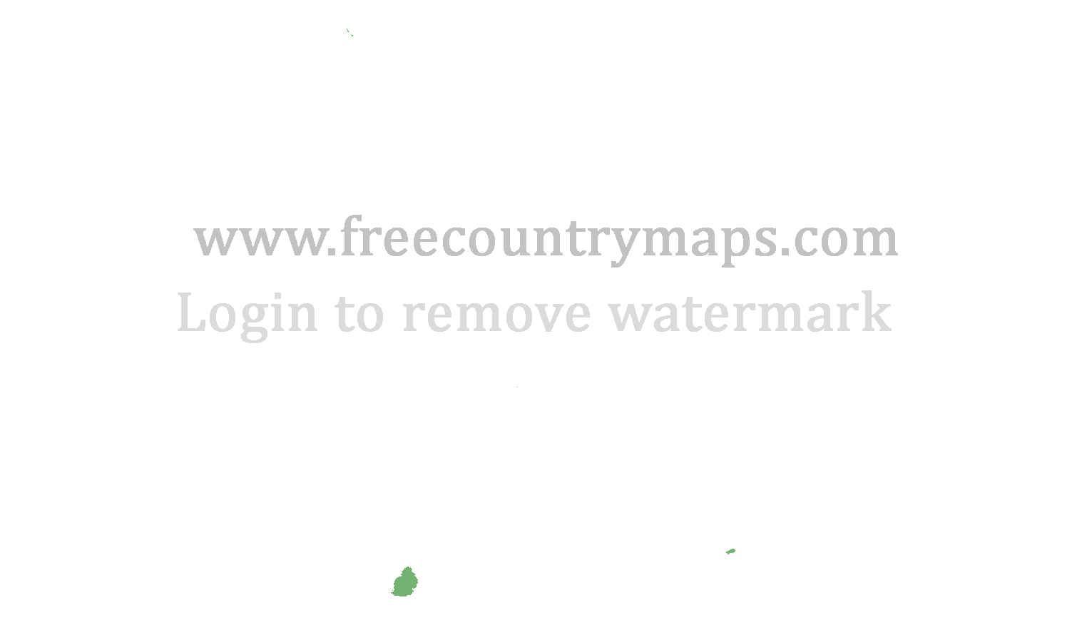 Blank Map of Mauritius