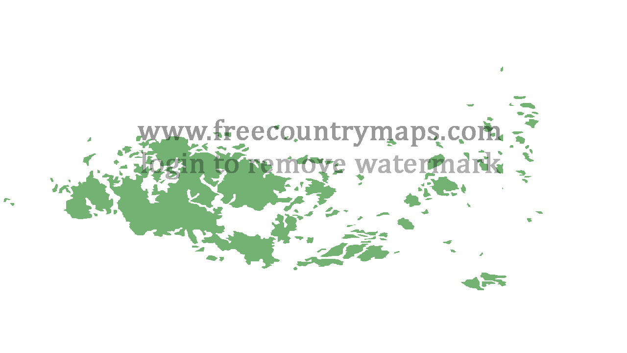 Transparent Blank Map of land