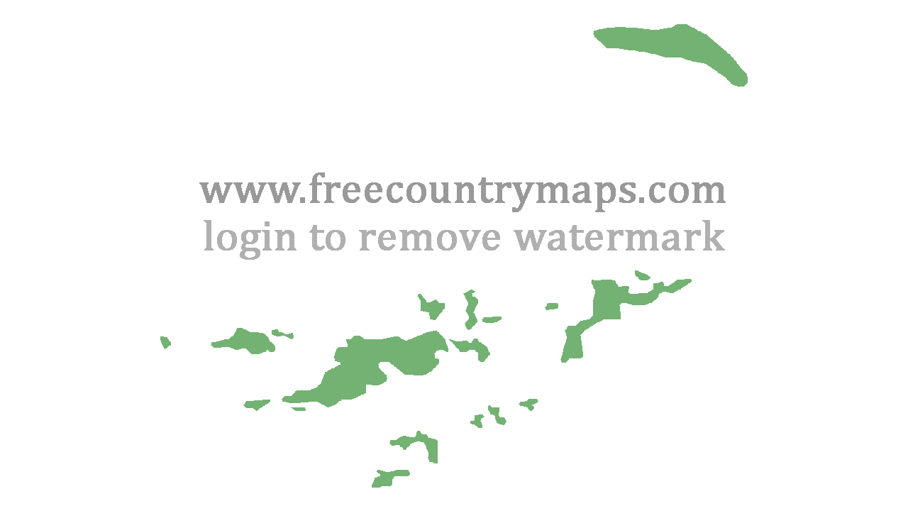 Transparent Blank Map of British Virgin Islands