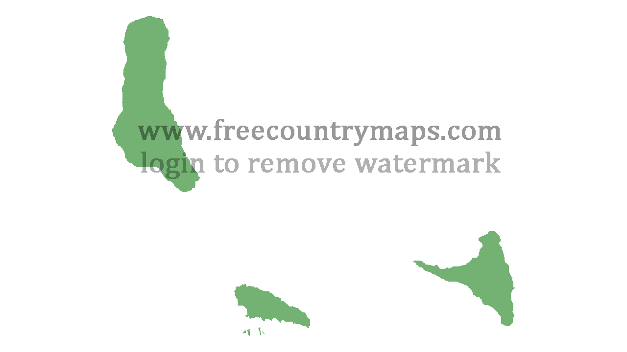 Transparent Blank Map of Comoros