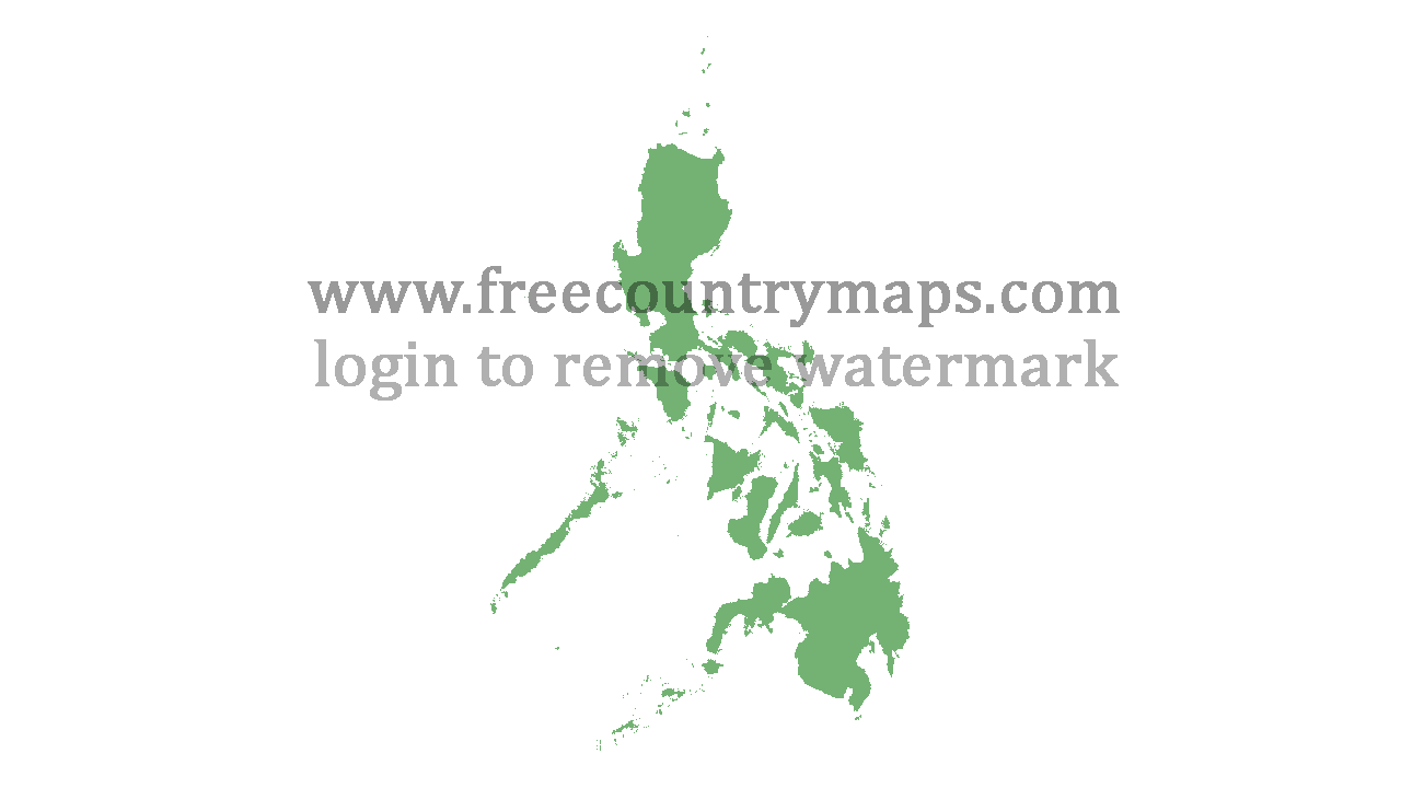 Transparent Blank Map of Philippines
