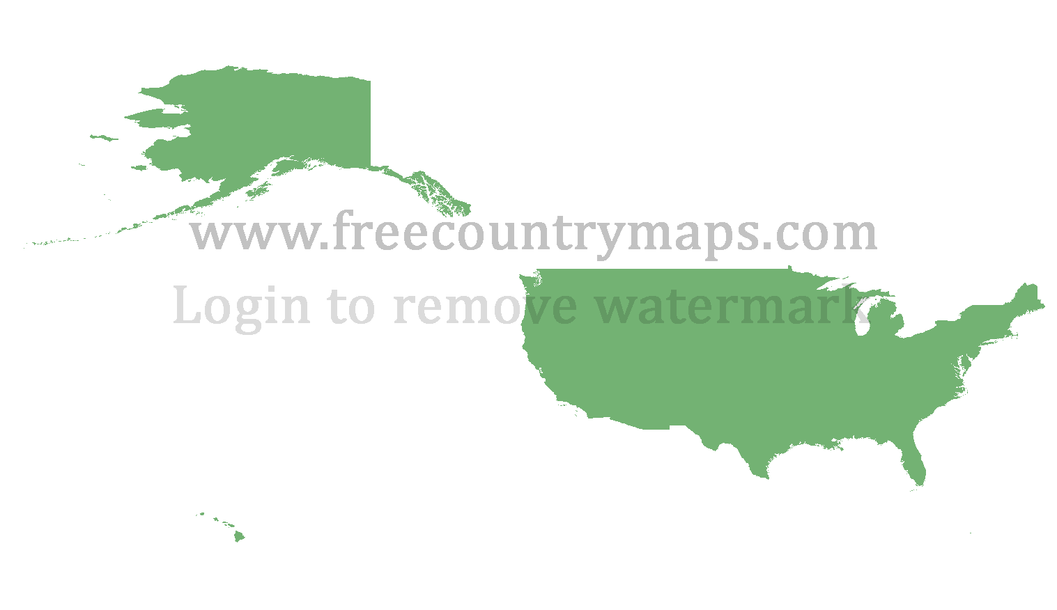 Blank Map of United States