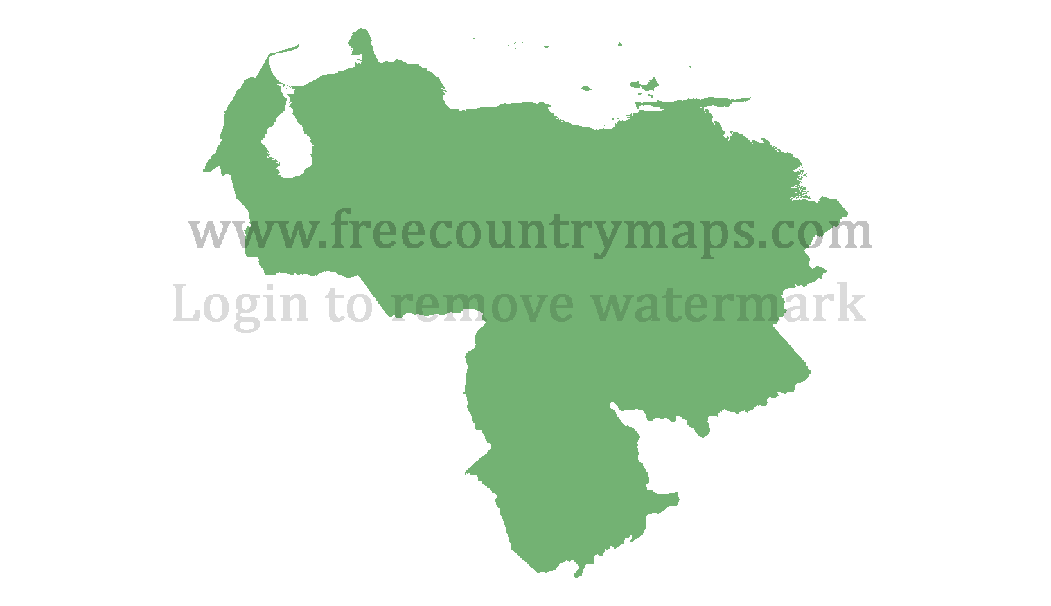 Blank Map of Venezuela