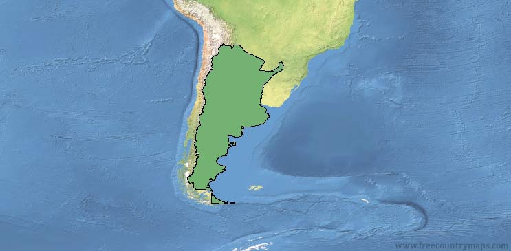 Argentina Map Outline
