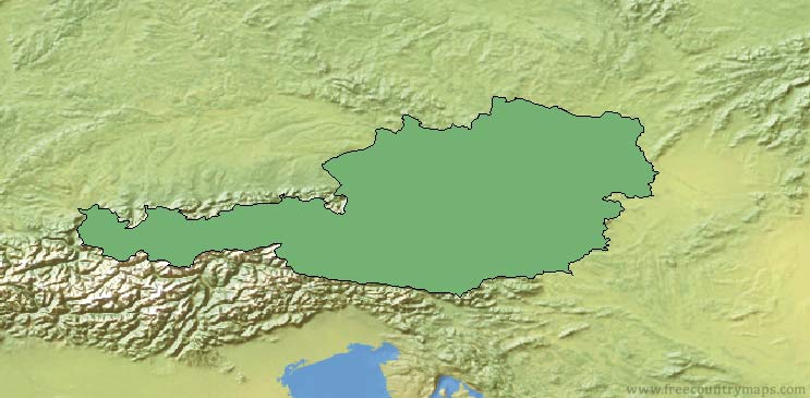 Austria Map Outline
