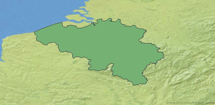 Belgium Map Outline