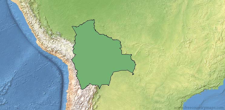 Bolivia Map Outline