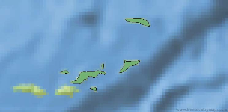 British Virgin Islands Map Outline