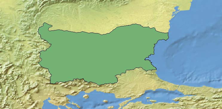 Bulgaria Map Outline