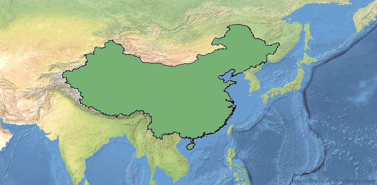 China Map Outline