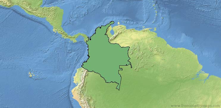 Colombia Map Outline