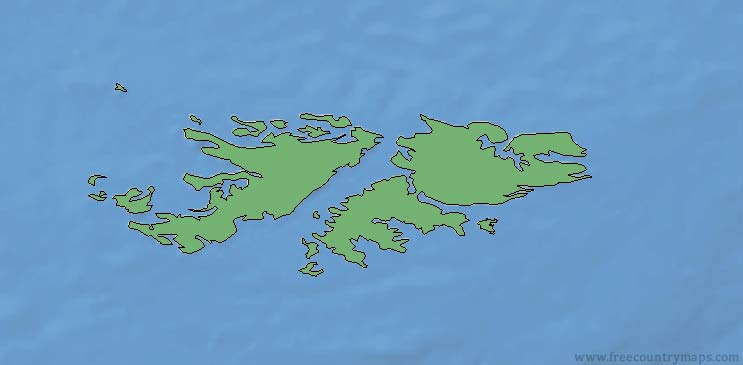 Falkland Islands Map Outline