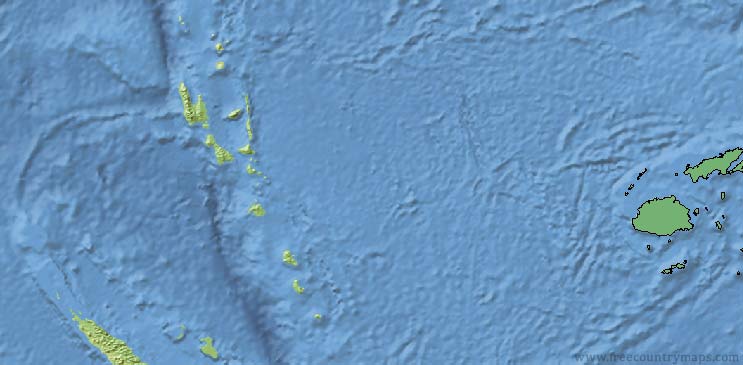 Fiji Map Outline