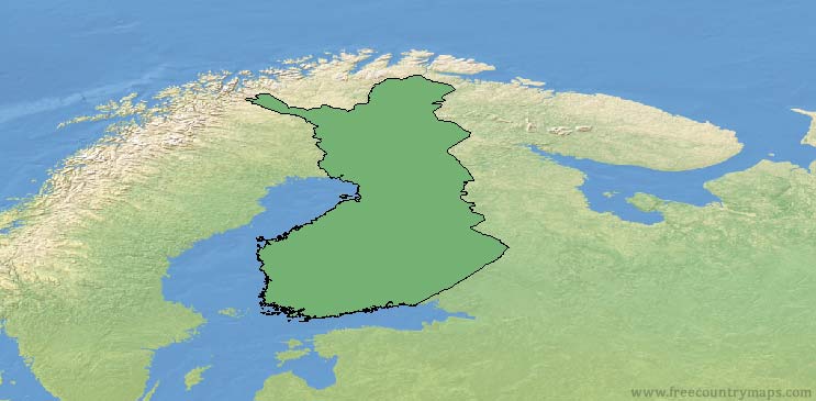 Finland Map Outline