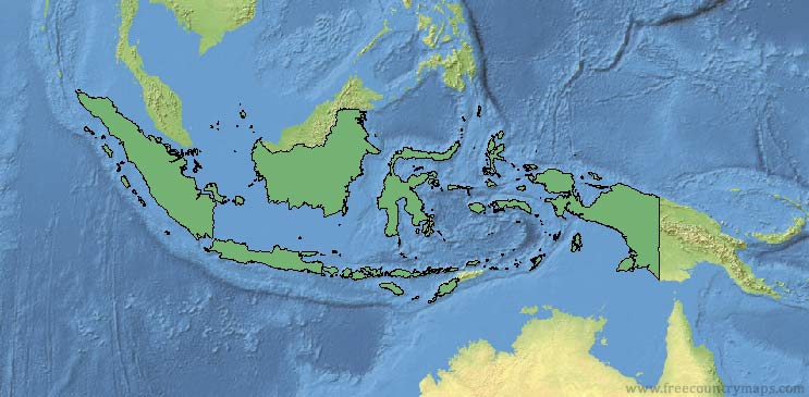 Indonesia Map Outline