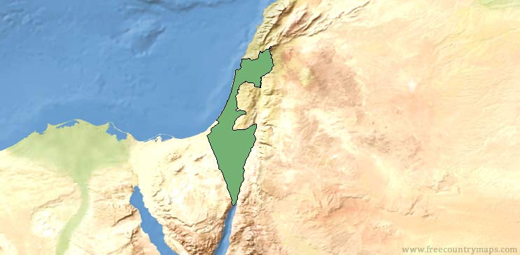 Israel Map Outline