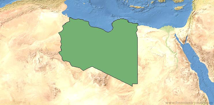 Libya Map Outline