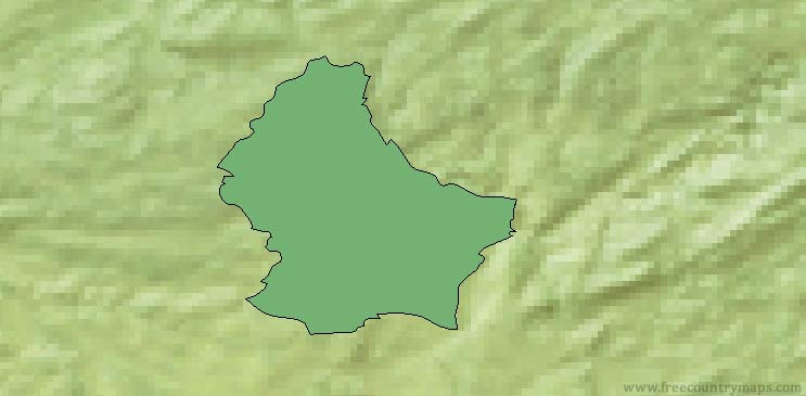 Luxembourg Map Outline