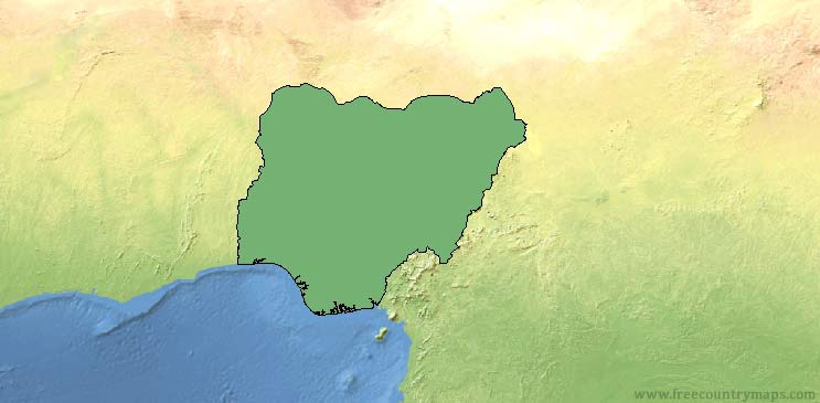 Nigeria Map Outline