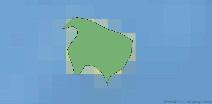 Norfolk Island Map Outline