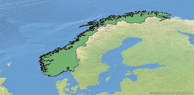 Norway Map Outline