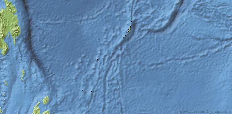 Palau Map Outline