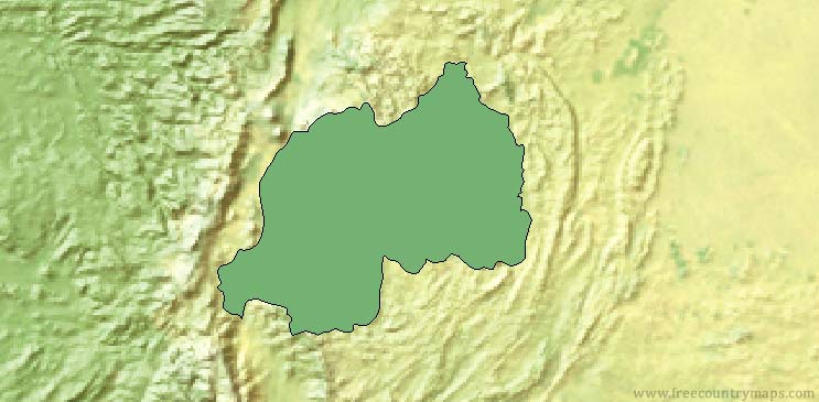 Rwanda Map Outline